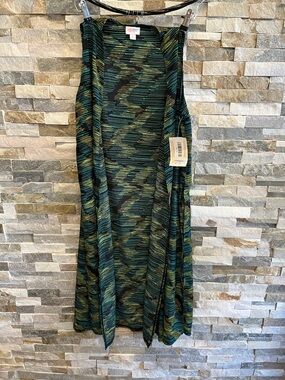 LuLaRoe Sleeveless Duster Cardigan in Teal, Black, Olive